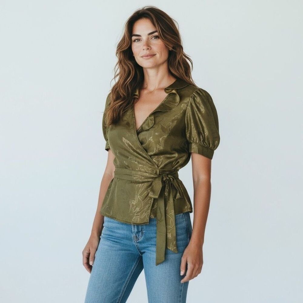 Vintage Moschino wrap top size 6
